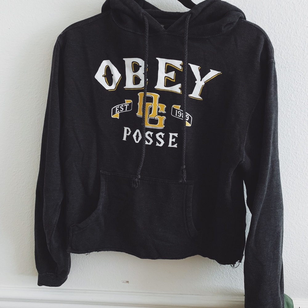 Dark Gray Obey Hoodie